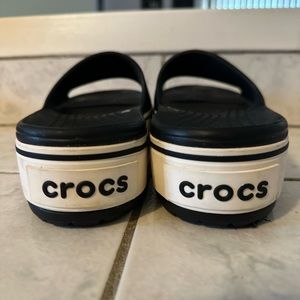 Crocs platform slides